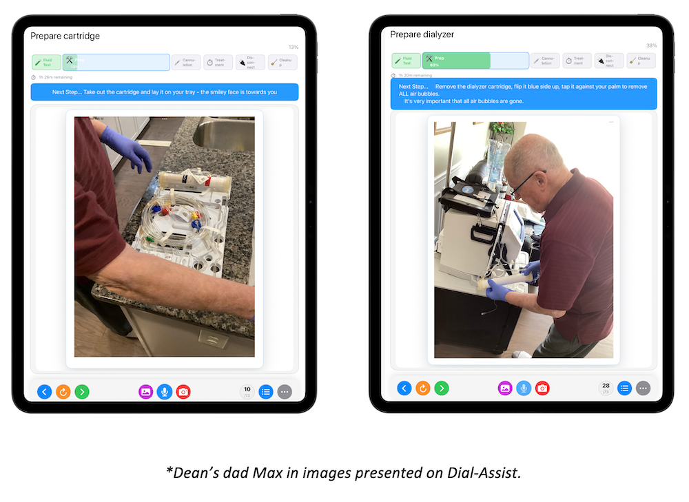 Dean’s dad Max in images presented on Dial-Assist.