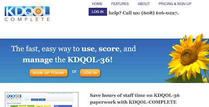 KDQOL Complete website