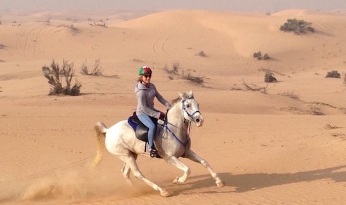 Maddy riding horse